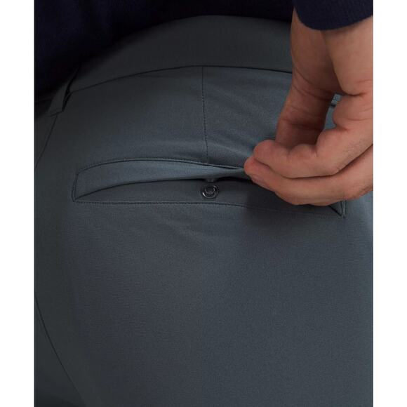 Lululemon ABC Classic Fit Trouser Pant *Warpstreme In Oil Gray Size 36 - Picture 5 of 6
